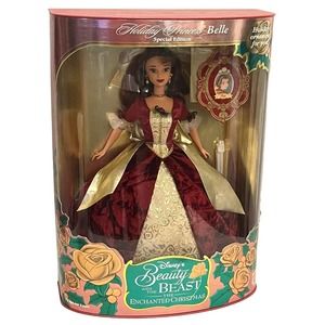 NEW Disney Princess BELLE BARBIE DOLL Beauty & The Beast 1997 Holiday Collection